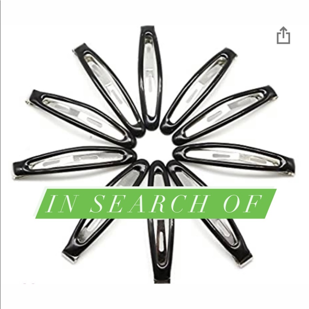 ISO rubber coated black & tortoiseshell hair clips
